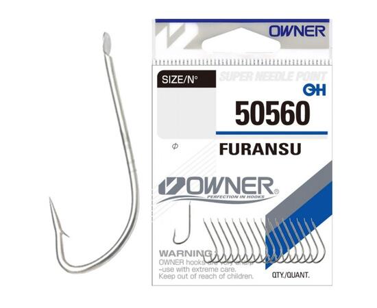 Крючок OWNER Furansu nickel №10 17шт, Размер: №10, Количество: 17 шт., фото 