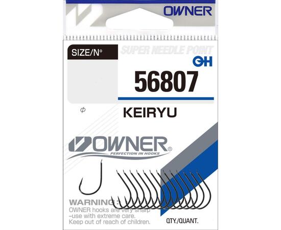 Крючок OWNER Keiryu BC №10 15шт, Размер: №10, Количество: 15, фото 