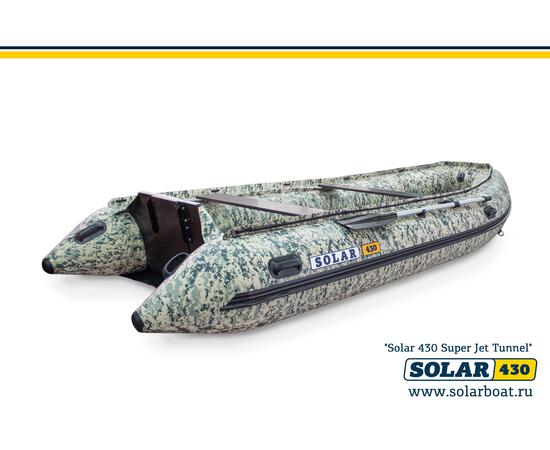 Лодка надувная моторная solar-430 Супер JET тоннель (Пиксель), фото , изображение 5