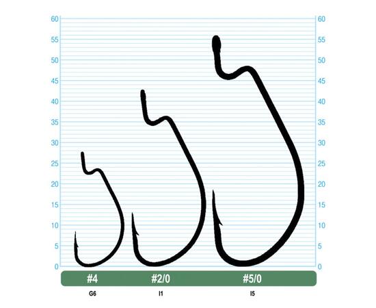 Крючок OWNER J-Hook BC №1/0 6шт, Размер: №1/0, Количество: 6, фото , изображение 2