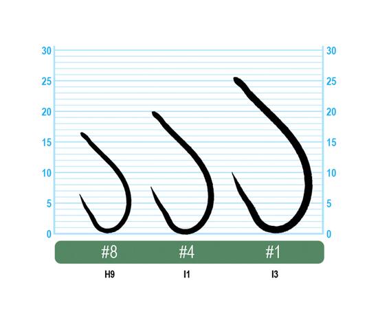 Крючок OWNER Carp Flyliner BL BC №8 7шт, Размер: №8, Количество: 7, фото , изображение 2