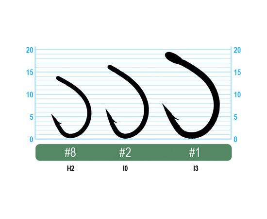 Крючок OWNER Carp Tsuyosni BC №1 5шт, Размер: №1, Количество: 5, фото , изображение 2