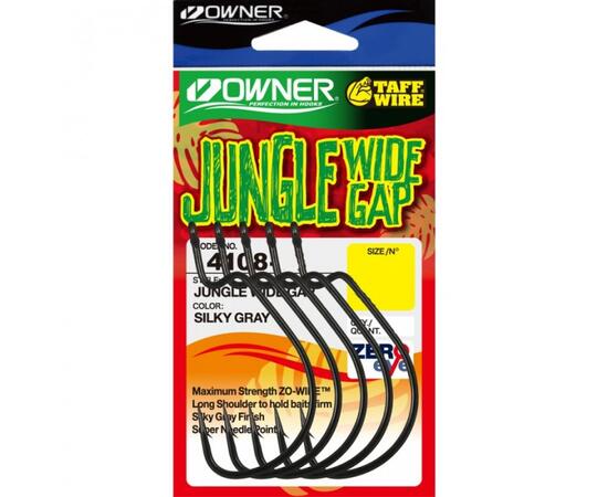 Крючок OWNER Jungle Wide Gap teflon №6/0 4шт, Размер: №6/0, Количество: 4, фото 