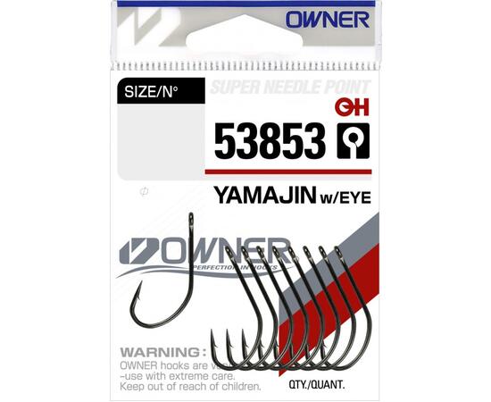 Крючок OWNER Yamajin w/eye BC №6 11шт, Цвет: BC, Размер: №6, Количество: 11, фото 