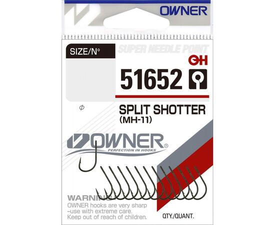 Крючок OWNER Split Shotter MH-11 green №12 14шт, фото 