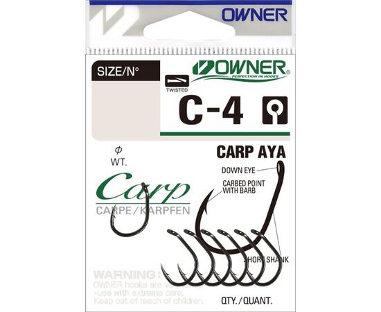 Крючок OWNER Carp Aya BC №6 8шт, Размер: №6, Количество: 8, фото 