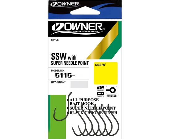 Крючок OWNER Oh SSW BC №1 8шт, Размер: №1, Количество: 8, фото , изображение 2