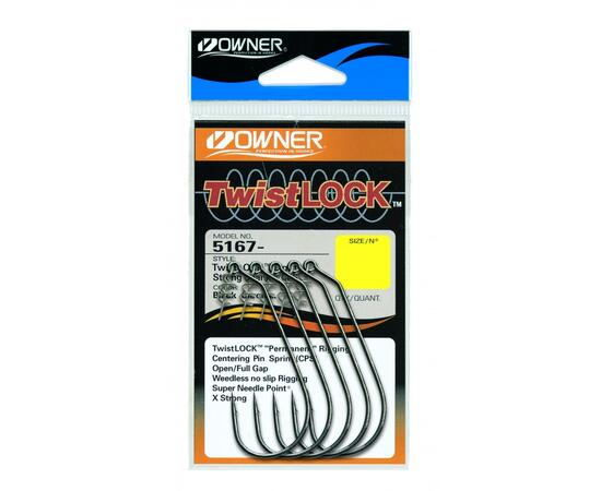 Крючок OWNER Twist Lock Light BC №1/0 5шт, Размер: №1/0, Количество: 5, фото 