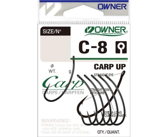 Крючок OWNER Carp UP BC №4 6шт, Размер: №4, Количество: 6, фото 