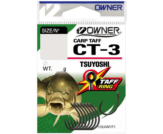 Крючок OWNER Carp Taff  Tsuyoshi teflon №6 8шт, Размер: №6, Количество: 8, фото 