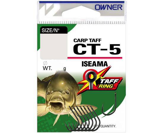 Крючок OWNER Carp Taff Iseama teflon №6 8шт, Размер: №6, Количество: 8, фото 