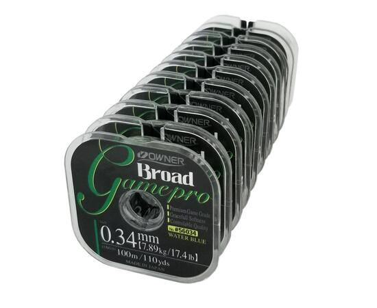 Леска OWNER Broad Game Pro blue 100м 0,2мм 2,93кг, Цвет: blue, Размер: 0.2 мм, фото 