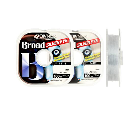 Леска OWNER Broad Silver Eye 100м 0,18мм 3,1кг, Цвет: light gray, Размер: 0.18 мм, фото 