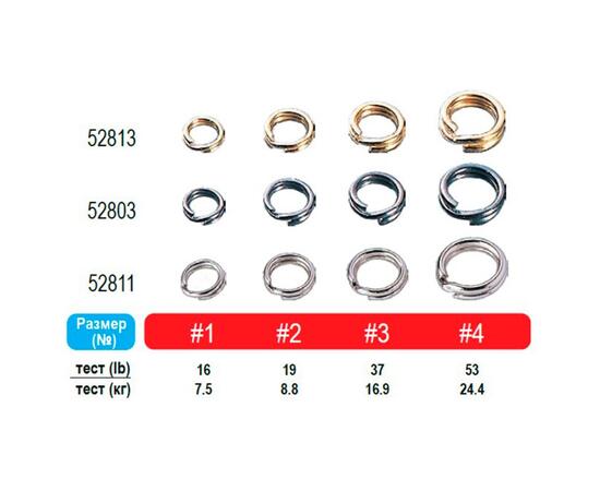 Кольцо заводное OWNER Sprit Ring Regular Wire №4 18шт, Номер: №4, фото , изображение 2