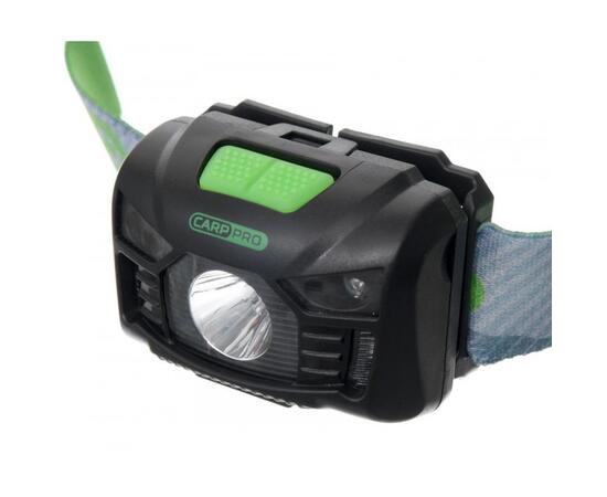Фонарь налобный CARP PRO сенсорный Diamond 3W LED с аккумулятором, фото , изображение 3
