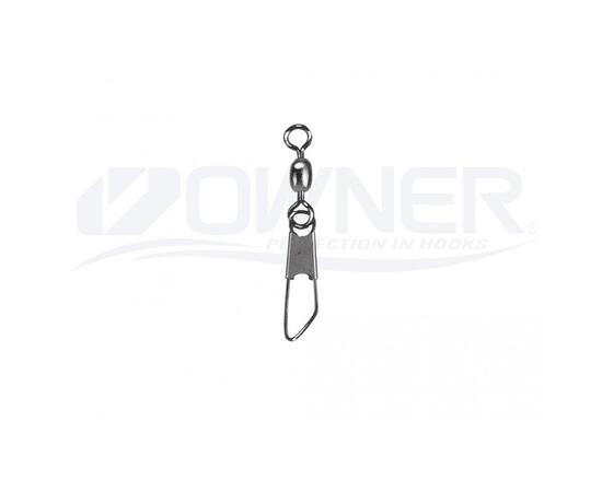 Застежка с вертлюгом OWNER Snap Swivel №18 10шт, Номер: №18, фото , изображение 3