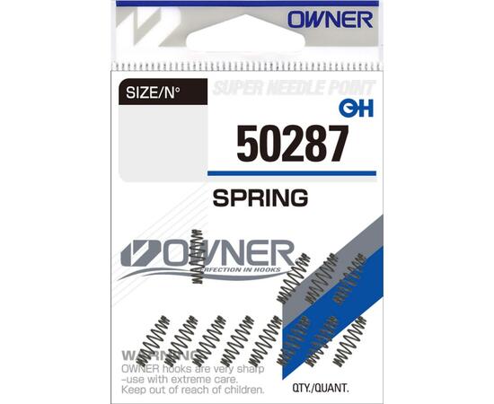 Спираль для крючка OWNER Spring nickel LL 12шт, Номер: №LL, фото 