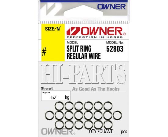Кольцо заводное OWNER Sprit Ring Regular Wire №3 20шт, Номер: №3, фото 