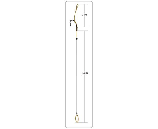 Оснастка готовая карповая OWNER ORC-4 Bungee rig №4 25lb 19см 2шт, Номер: 4, фото , изображение 2