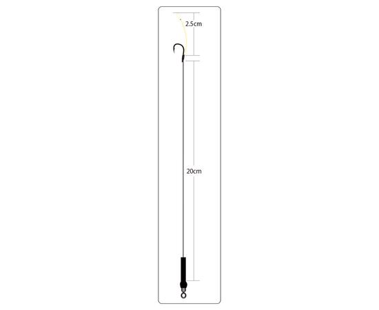 Оснастка готовая карповая OWNER ORC-5 KD rig №2 25lb 20см 2шт, Количество: 2, фото , изображение 2