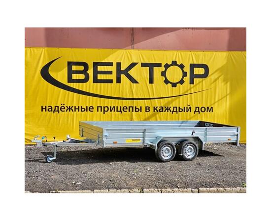 Прицеп лодочный одноосный  ЛАВ 81013A 5.0 (высокий борт) Вектор, фото 