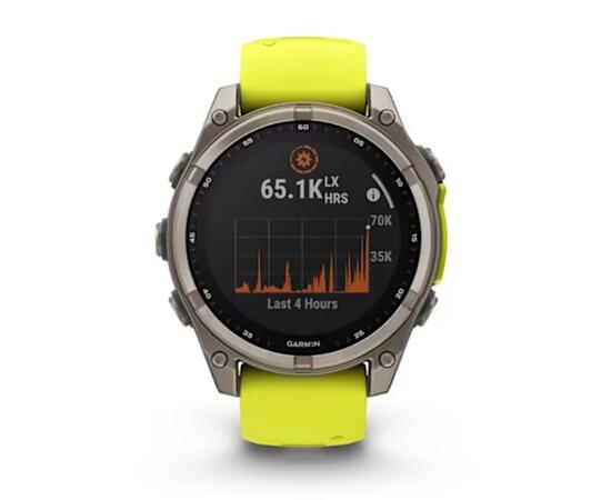 Часы Garmin Fenix 8 - 47 мм Solar Sapphire титан, силиконовый ремешок, фото , изображение 2