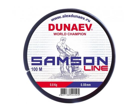 Леска Dunaev Samson 0.14мм 100м, Разрывная нагрузка: 2 кг, Диаметр лески: 0,14 мм, Размотка: 100 м, фото 