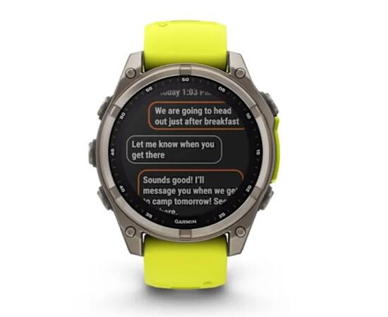 Часы Garmin Fenix 8 - 47 мм Solar Sapphire титан, силиконовый ремешок, фото , изображение 10