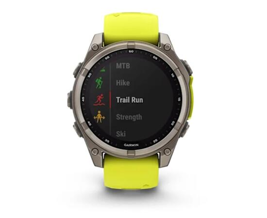 Часы Garmin Fenix 8 - 47 мм Solar Sapphire титан, силиконовый ремешок, фото , изображение 7