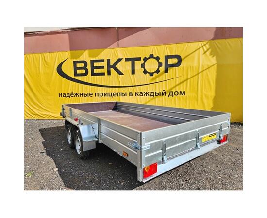 Прицеп лодочный одноосный  ЛАВ 81013A 5.0 (высокий борт) Вектор, фото , изображение 4