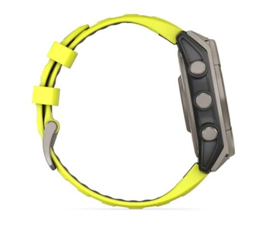 Часы Garmin Fenix 8 - 47 мм Solar Sapphire титан, силиконовый ремешок, фото , изображение 5