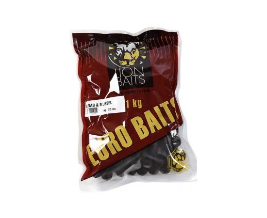 Lion Baits Бойлы тонущие серии EURO BAITS 20 мм краб и ракушка - 1 кг, Вкус для группировки: краб и ракушка, фото 