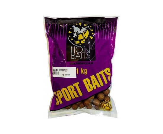 Lion Baits Бойлы тонущие серии SPORT BAITS 20 мм Sguid & Octopus - 1 кг, Вкус для группировки: Sguid & Octopus, фото 