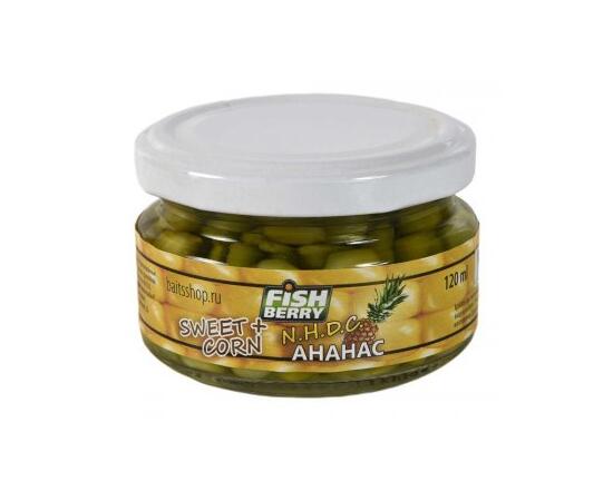 FishBerry Кукуруза насадочная Ананас - 120 мл, Вкус для группировки: Ананас, фото 