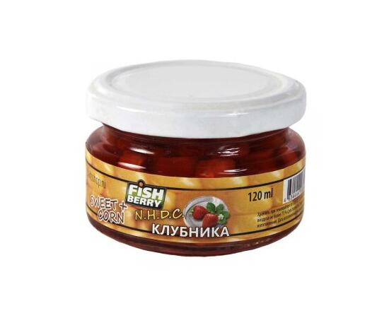 FishBerry Кукуруза насадочная Клубника - 120 мл, Вкус для группировки: Клубника, фото 