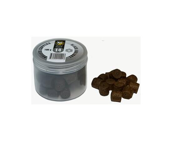 Lion Baits Пеллетс COPPENS BLACK HALIBUT (просверленный) 14мм - 100 гр, Вкус: BLACK HALIBUT, Диаметр (мм): 14, фото 