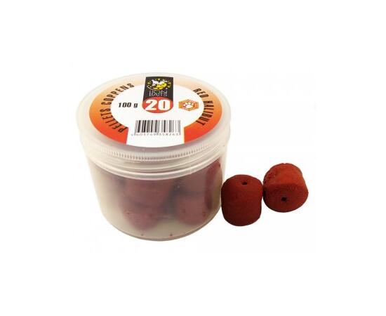Lion Baits Пеллетс COPPENS RED HALIBUT (просверленный) 20 мм, Вкус: Red Halibun, Диаметр (мм): 20, фото 