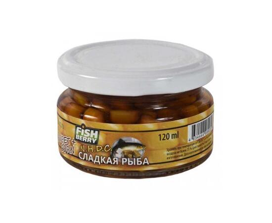 FishBerry Кукуруза насадочная Сладкая рыба - 120 мл, Вкус для группировки: Сладкая рыба, фото 