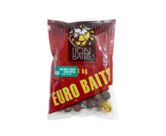 Lion Baits Бойлы растворимые серии EURO BAITS 24 мм кальмар и осьминог - 1 кг, Вкус для группировки: кальмар и осьминог, фото 