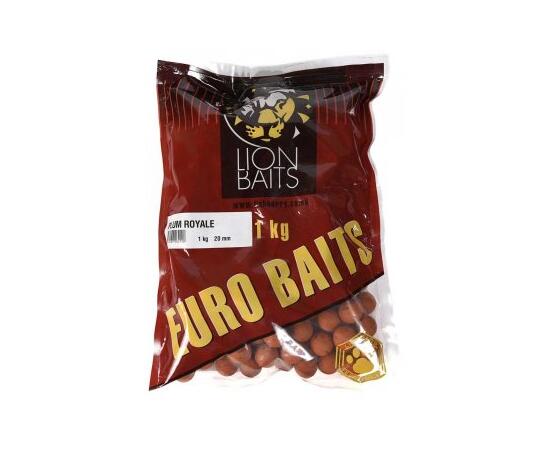 Lion Baits Бойлы тонущие серии EURO BAITS 20 мм слива королевская - 1 кг, Вкус для группировки: слива королевская, фото 