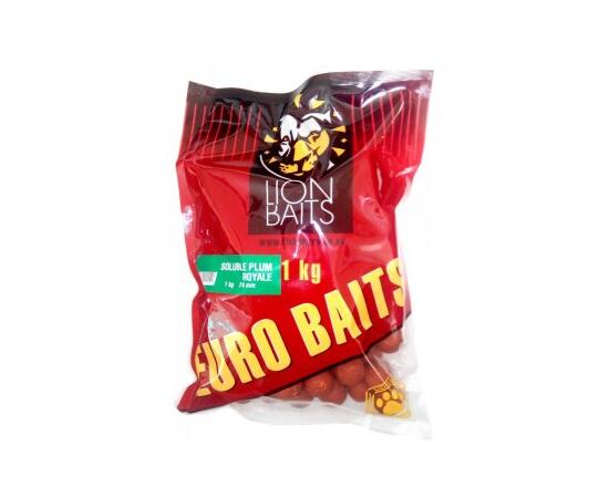 Lion Baits Бойлы растворимые серии EURO BAITS 24 мм слива королевская - 1 кг, Вкус для группировки: слива королевская, фото 