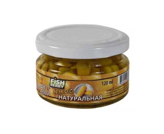 FishBerry Кукуруза насадочная Натуральная - 120 мл, Вкус для группировки: Натуральная, фото 