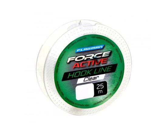 Леска FLAGMAN Force Active Hook Lenght 25м 0.20мм, Разрывная нагрузка: 2,95 кг, Диаметр лески: 0,20 мм, Размотка: 25 м, фото 
