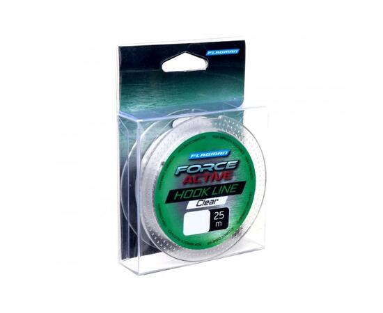 Леска FLAGMAN Force Active Hook Lenght 25м 0.22мм, Разрывная нагрузка: 3,55кг, Диаметр лески: 0,22 мм, Размотка: 25 м, фото , изображение 2