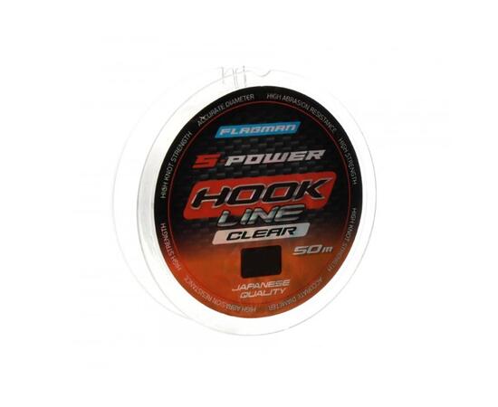 Леска FLAGMAN S-Power Hook Line 50м 0.25мм, Разрывная нагрузка: 7,5 кг, Диаметр лески: 0,25 мм, Размотка: 50 м, фото 