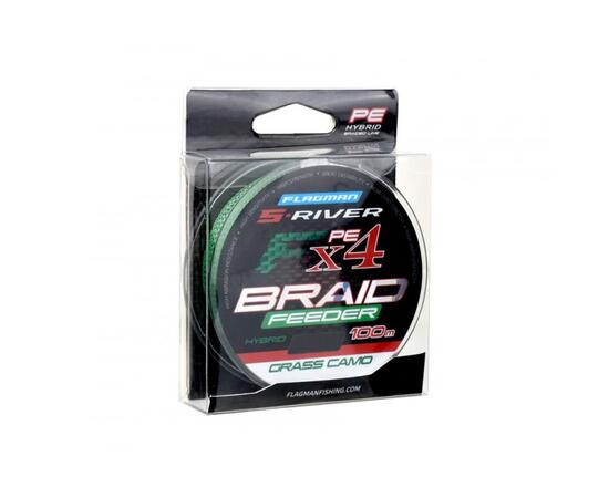 Шнур FLAGMAN S-River Feeder Braid 100м 0.14мм, фото , изображение 2