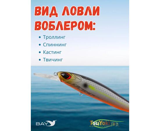 Воблер TsuYoki ASTROLOG 115SP 207R, Цвет: 207R, Вес воблера (г): 18,8, Длина воблера (мм): 115, Тип воблера: Минноу, Тип плавучести воблера: суспендер, Штрихкод: 4627152678404, Количество крючков: 2, фото , изображение 3