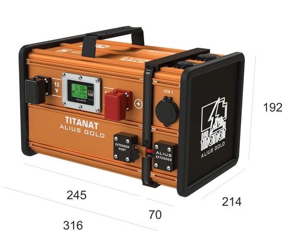 Аккумулятор литиевый Titanat 12V 105Ah LiFePO4 ALIUS GOLD, фото , изображение 5