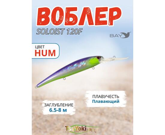 Воблер TsuYoki SOLOIST 120F HUM, фото 
