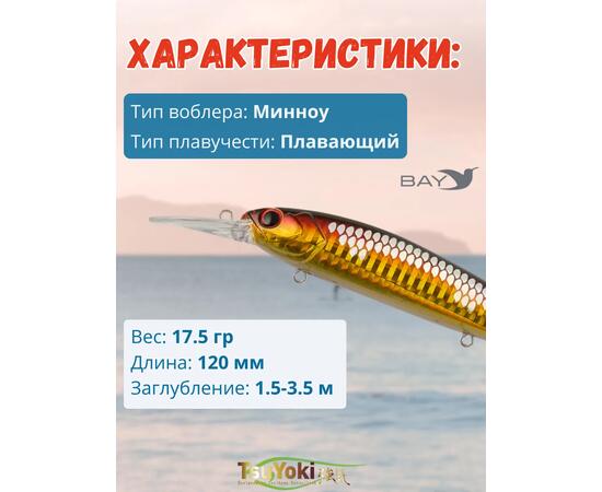 Воблер TsuYoki JASS SR 120F 048, фото , изображение 2